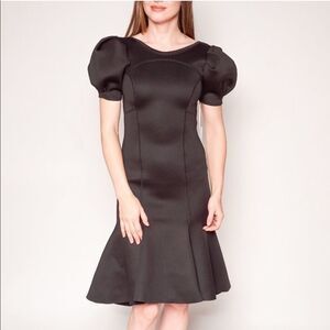 Amanda Uprichard x Nuuly Black Scuba Dress XS #237